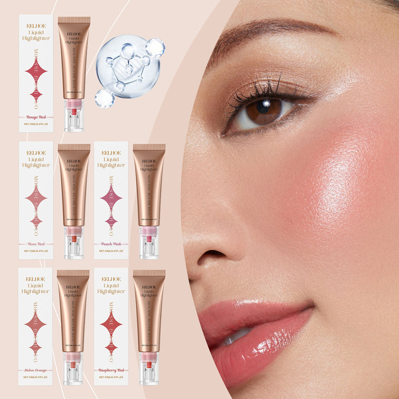 Natural Lightweight Matte Repair Highlight Multifunctional Face Blusher
